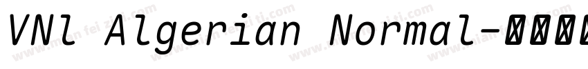 VNl Algerian Normal字体转换